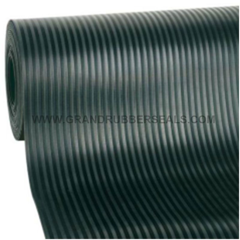 ⑥ 宽条纹橡胶垫